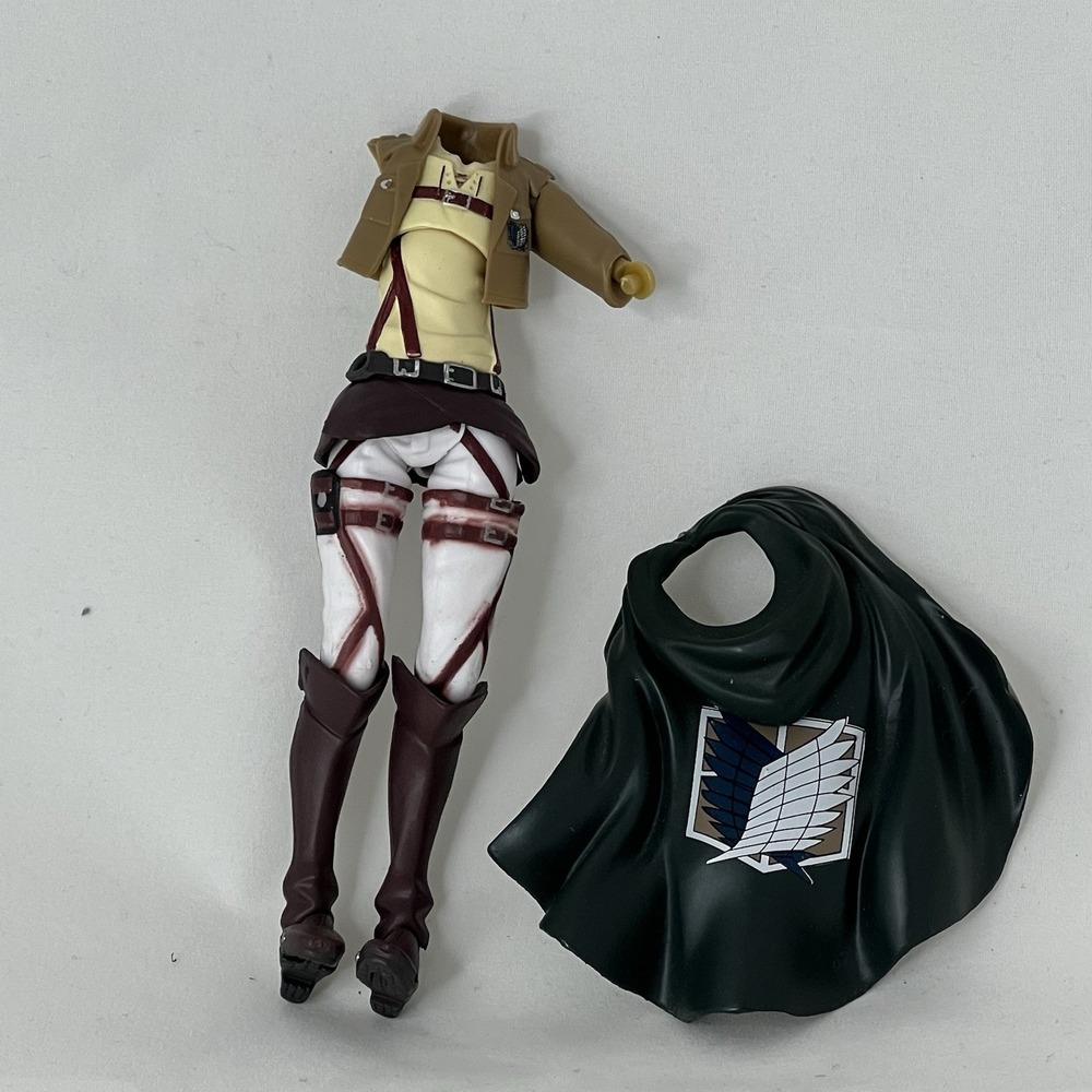 Mikasa Ackerman Attack on Titan Figure Body + Cloak Survey Corps Parts Lot